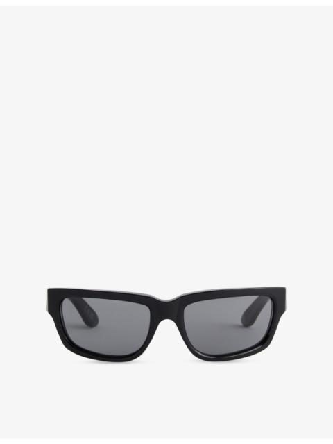 RETROSUPERFUTURE Thelonius Rectangular-Frame Acetate Sunglasses