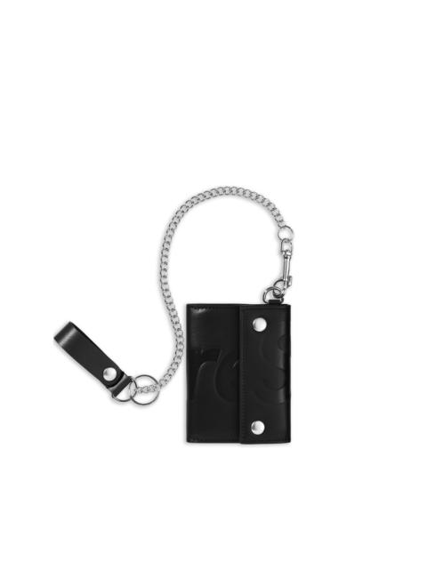 Supreme leather chain wallet