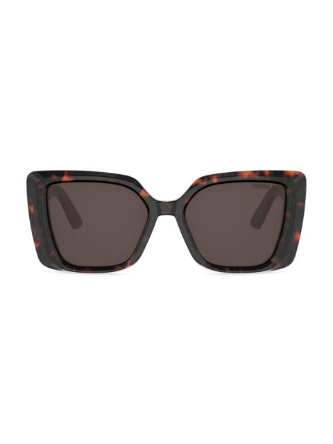 Dior Women's DiorMidnight S5I 55MM Square Sunglasses - Coloured Havana And Brown