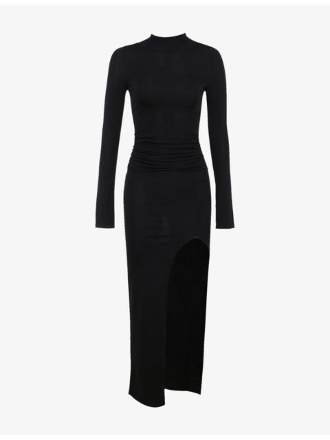 House of CB Anais Long-Sleeved Knitted Maxi Dress