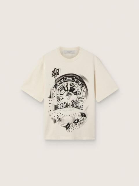 Golden Goose Golden Goose /  Fivefourfive Collab white “Dream Time” T-shirt