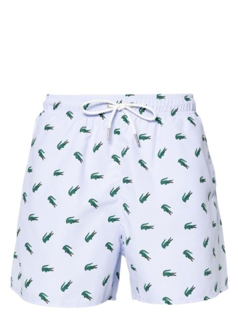 LACOSTE logo-motif swim shorts