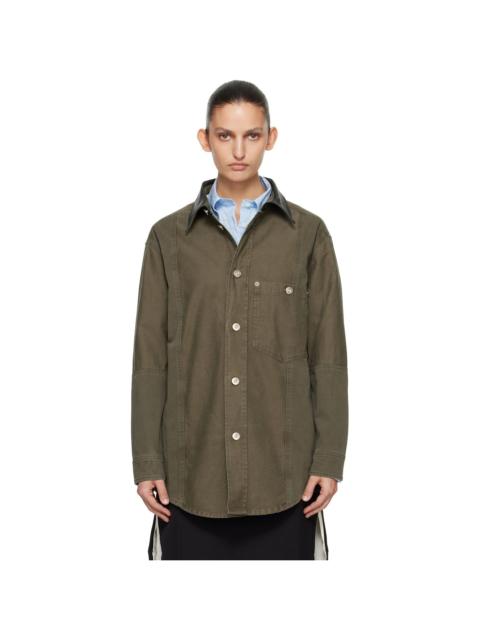 WALES BONNER Khaki Brixton Shirt Jacket