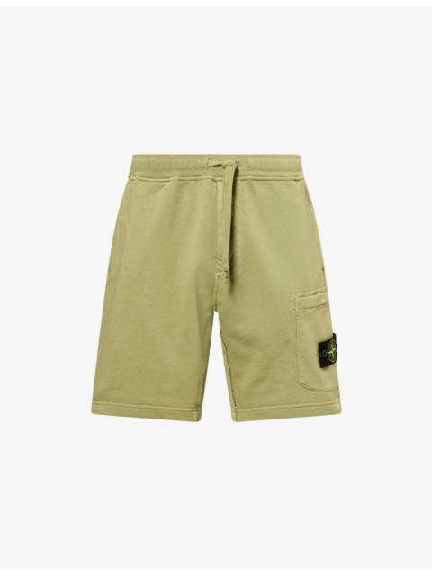 Stone Island Compass-Badge Cargo Cotton Shorts