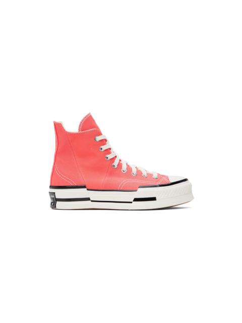 Orange Chuck 70 Plus High Top Sneakers