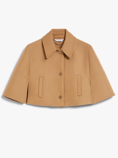 Max Mara ESTROSO Wool and cotton cropped cape