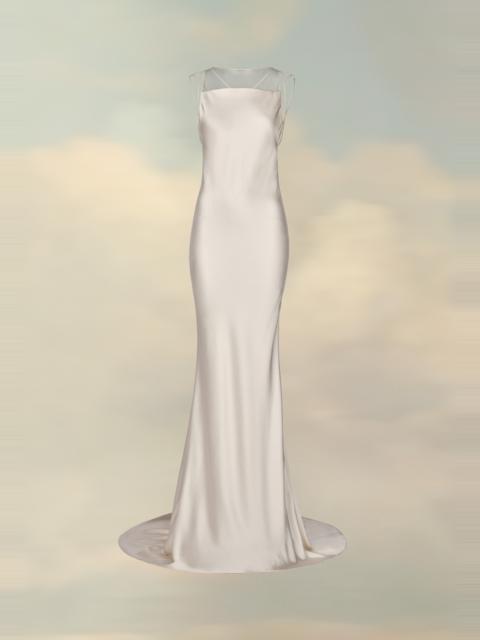 Hammered Satin Gown