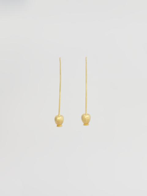 Marni BRASS FLORA POPPY EARRINGS