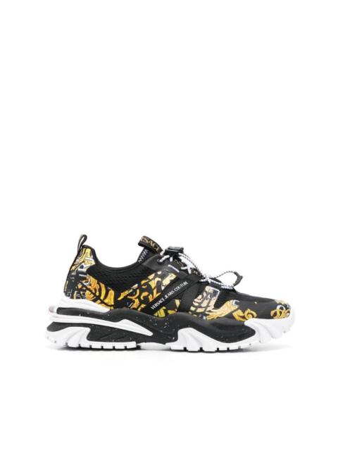 Barocco-print low-top sneakers