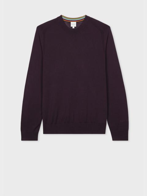 Paul Smith Dark Purple Merino Wool Sweater