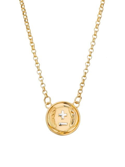 FOUNDRAE Women's Vivacity Two-Tone 18K Gold Medallion Pendant Necklace - Yellow Gold