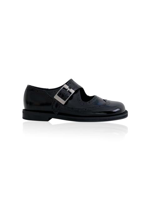 REIKE NEN Monk Strap Leather Loafers black