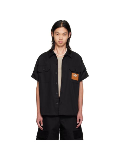 Simone Rocha Black Military Shirt