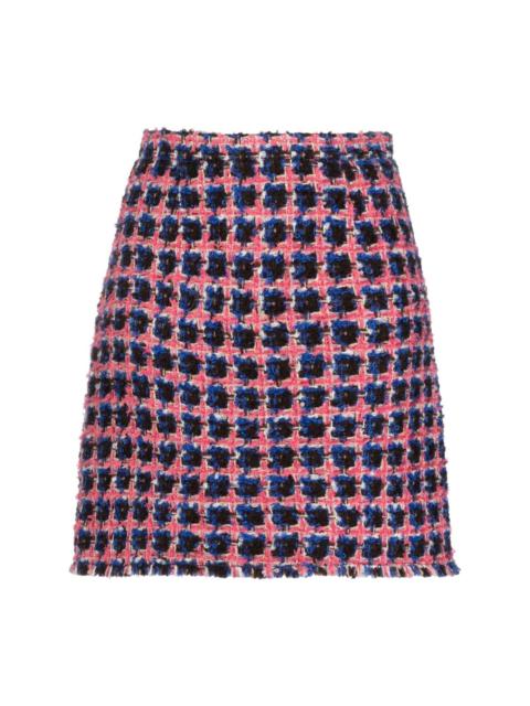 Etro high-waisted bouclé miniskirt