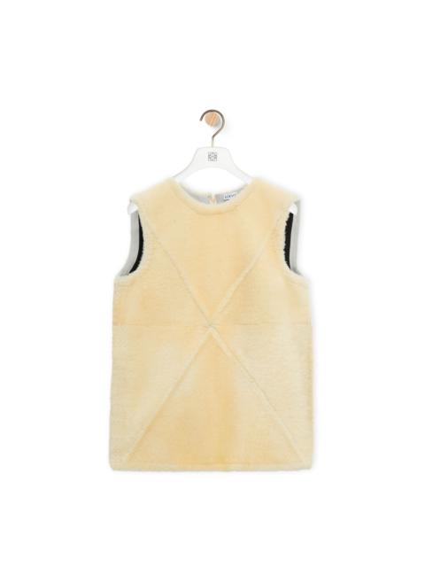 Puzzle Fold top in shearling