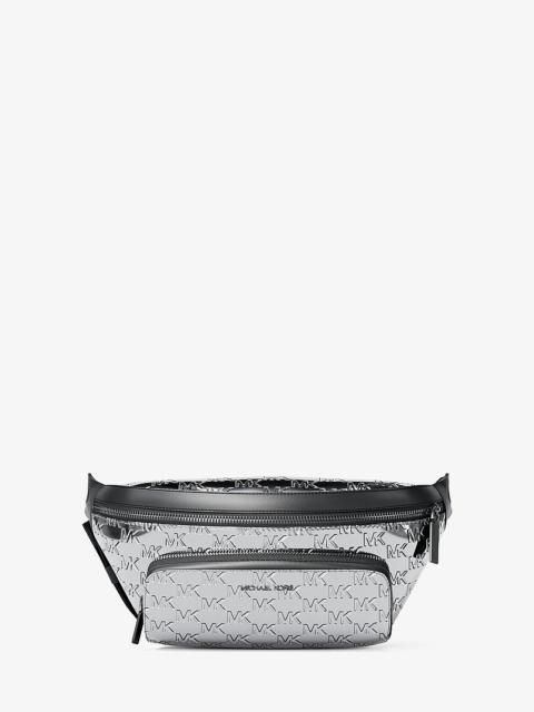 MICHAEL KORS Cooper Medium Metallic Logo Debossed Utility Sling Pack