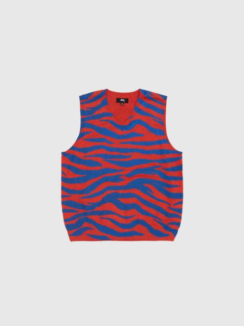 TIGER PRINTED SWEATER VEST