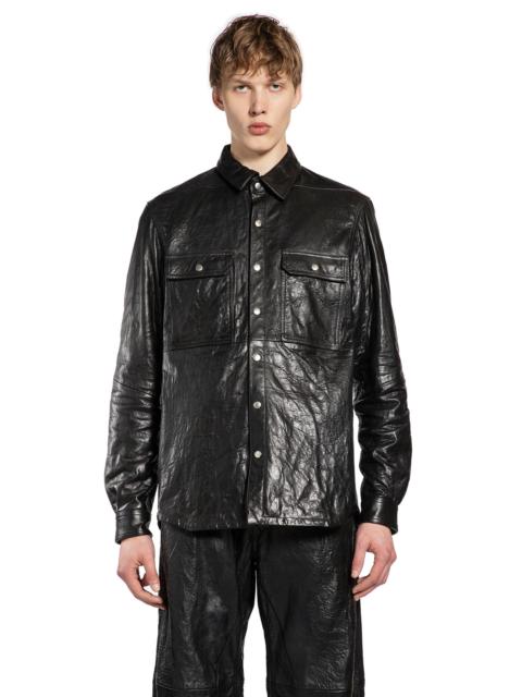 Rick Owens Temple Outershirt In Tumbled Lamb