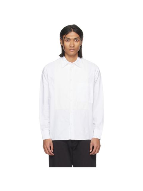 Universal Works White Bib Front Shirt