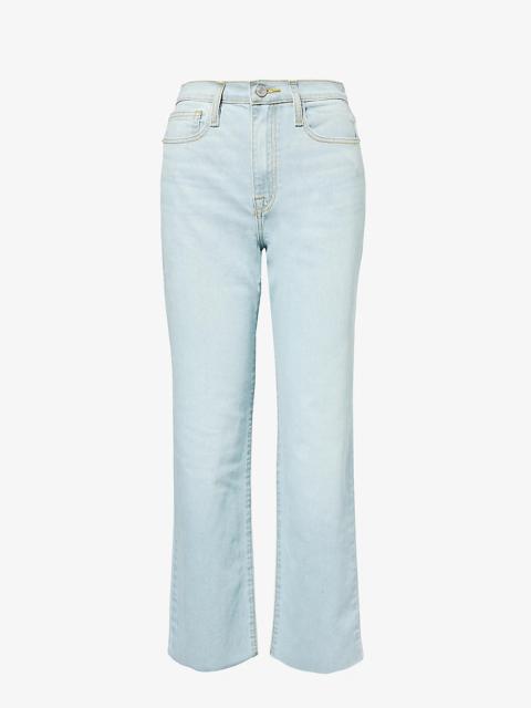 Le Jane high-rise straight-leg stretch-recycled-denim blend jeans