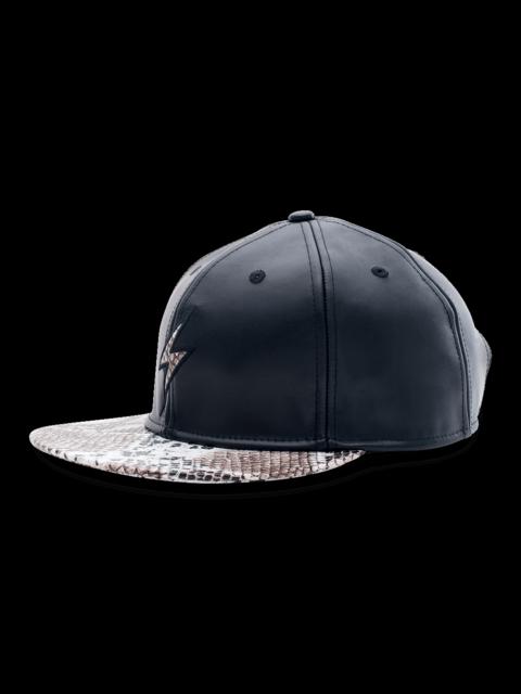 Other Designers Other - Rockertype Leather Baseball Hat - Black/Python