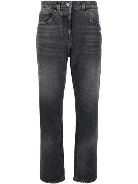 Palm Angels distressed straight-leg jeans