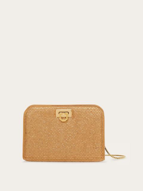 FERRAGAMO Diana mini clutch