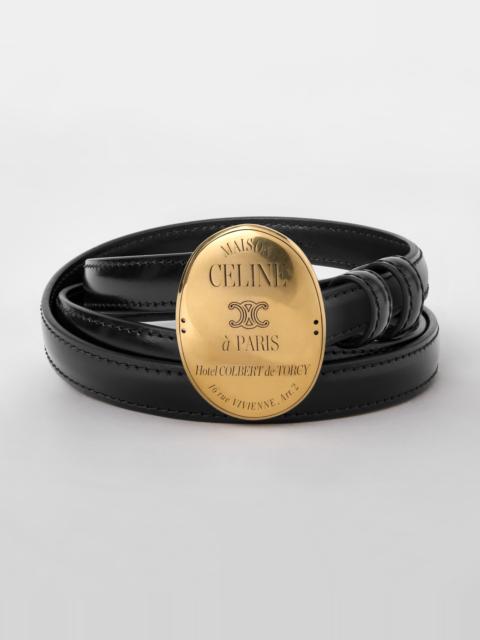 CELINE MINI MAISON CELINE BELT IN Taurillon Leather