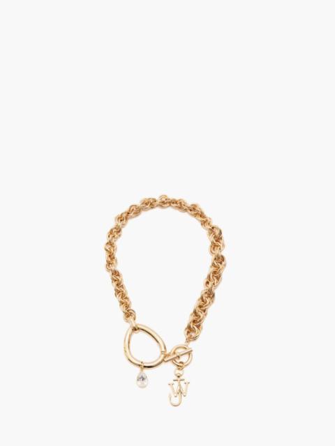 JW Anderson OVERSIZED LINK CHAIN CHOKER WITH CRYSTAL