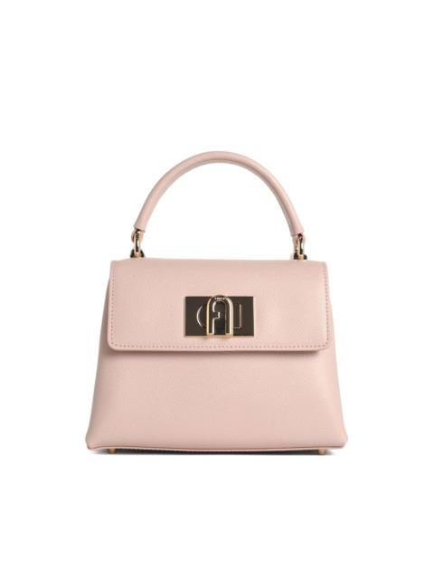FURLA hammered leather shoulder bag