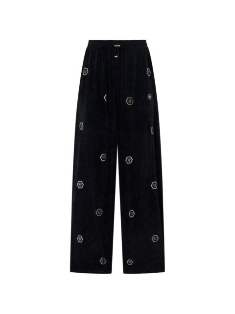 PHILIPP PLEIN logo-embellished track pants