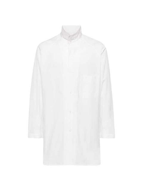 raglan-sleeves cotton shirt