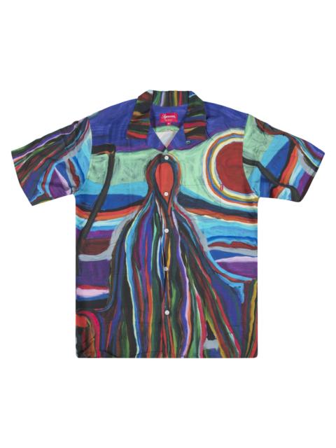 Supreme Supreme Reaper Rayon Short-Sleeve Shirt 'Blue'