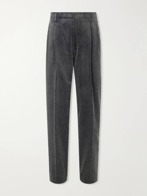 Brunello Cucinelli Straight-Leg Cotton-Corduroy Suit Trousers