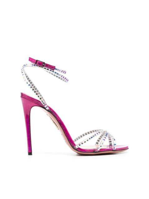 gem-embellished 110mm heeled sandals