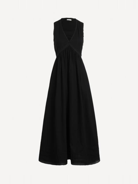 FAITHFULL Black Fiora Midi Dress