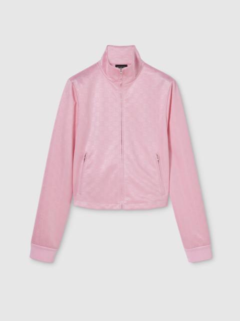 GUCCI GG jersey jacquard zip jacket