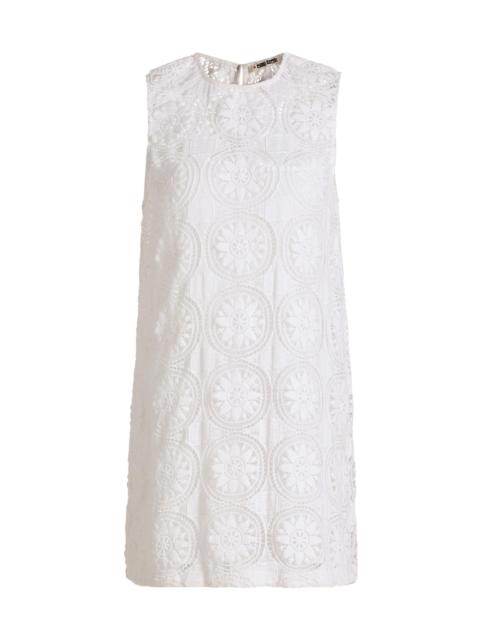 CIAO LUCIA! Women's Indus Woven Lace Minidress - White