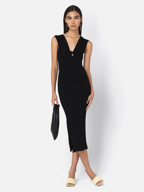 John Elliott PIPER SILK RIB TWIST DRESS