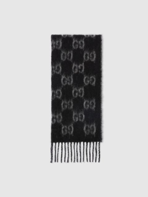 GUCCI GG alpaca wool scarf