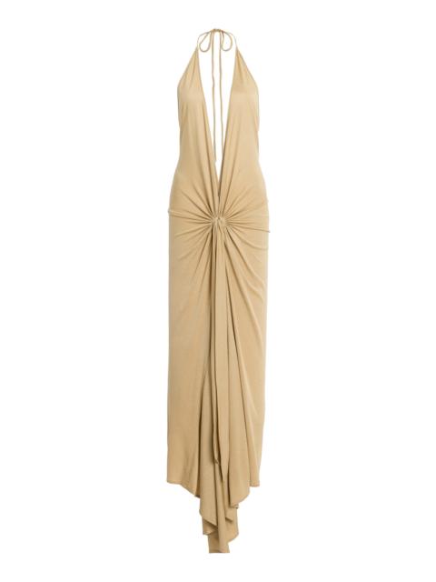 SILVIA TCHERASSI Celinda Maxi Dress gold