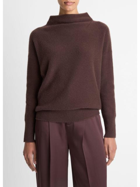 Vince Plush Cashmere Funnel-Neck Sweater