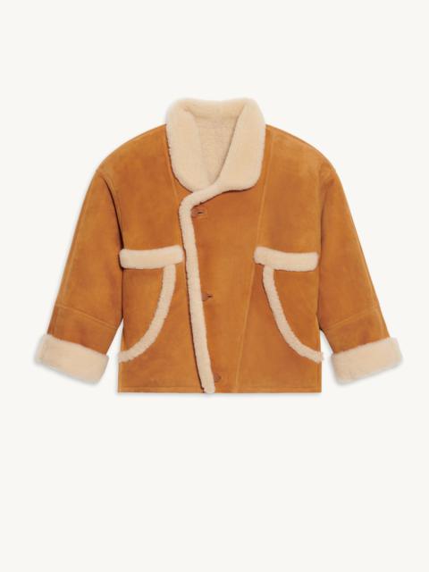 Sandro Short sheepskin coat