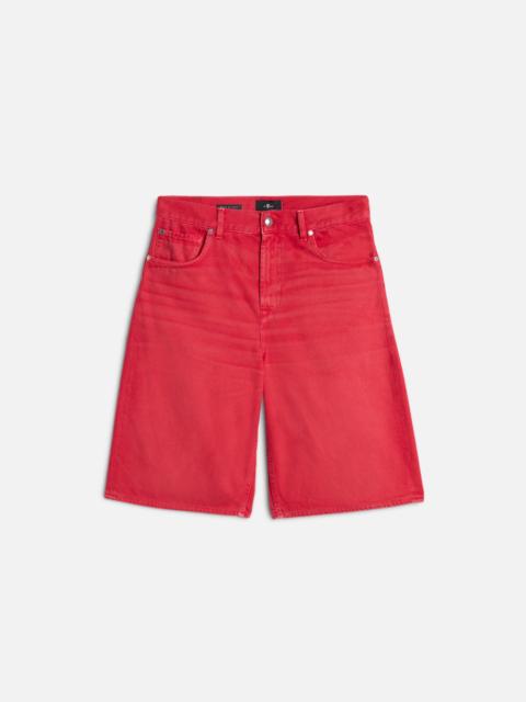 7 For All Mankind WIDE LEG SHORT in Rigid Postbox