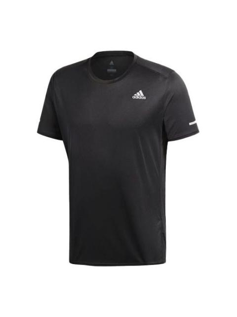 adidas adidas Run Tee M CG Running Sports Round Neck Short Sleeve Black CG1953