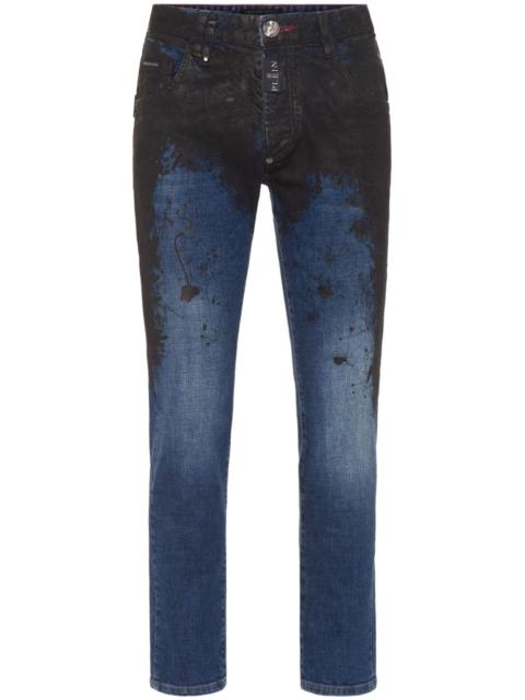PHILIPP PLEIN logo-appliqué skinny jeans