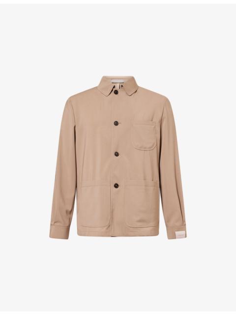 CORNELIANI Patch-Pocket Wool Chore Jacket
