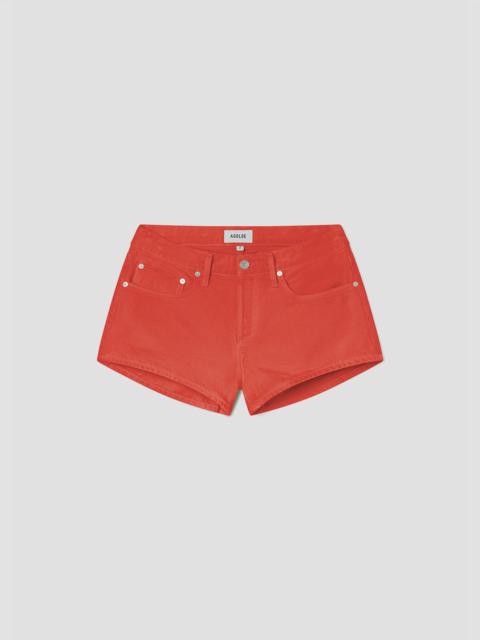 AGOLDE LOW RISE PARKER SHORT IN CARNIVAL