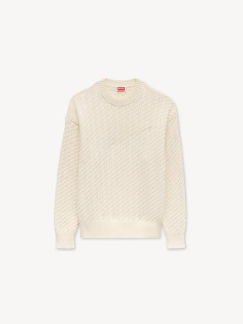 KENZO 'KENZO Signature' embroidered knit jumper