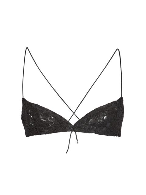 LUDOVIC DE SAINT SERNIN Lace Bralette black